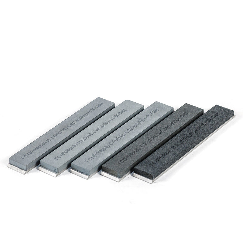 Batu Asah Karbida Silikon TSPROF CS, 6", Dengan Pelat Penyangga (5 pcs)