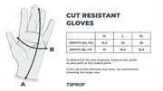 Picture contains information about the size of gloves