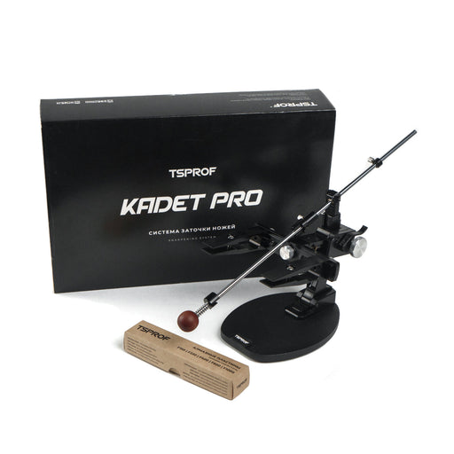 TSPROF Kadet Pro GE knife sharpening kit with packaging on a white background
