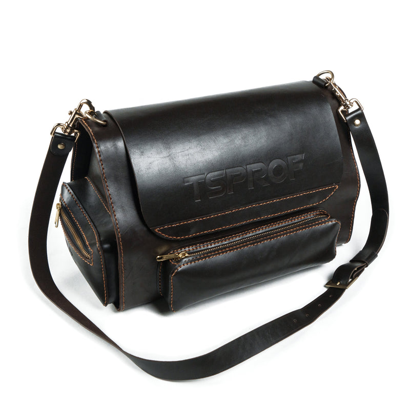 Tas Kulit Kustom TSPROF (Cokelat)