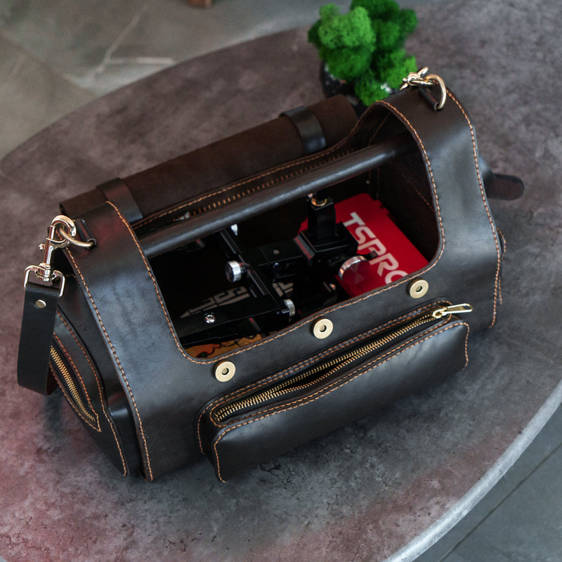 Tas Kulit Kustom TSPROF (Cokelat)