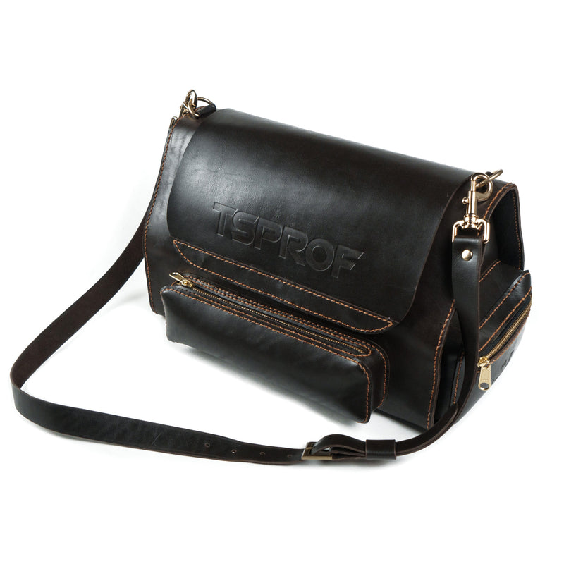 Tas Kulit Kustom TSPROF (Cokelat)