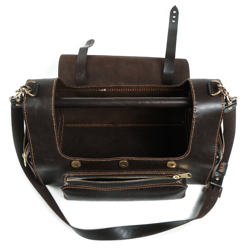Tas Kulit Kustom TSPROF (Cokelat)