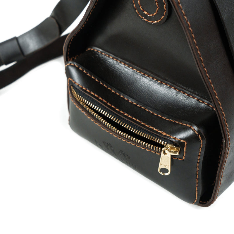Tas Kulit Kustom TSPROF (Cokelat)