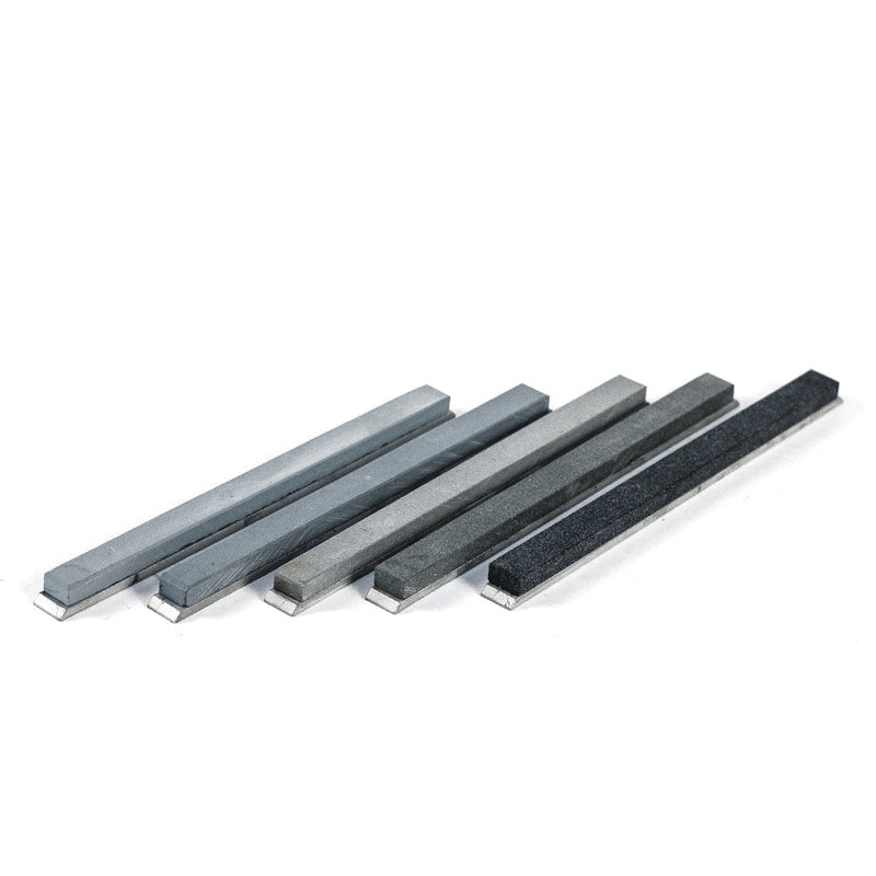TSPROF CS Batu Asah Karbida Silikon Sempit, 6", Dengan Pelat Penyangga (5 pcs)