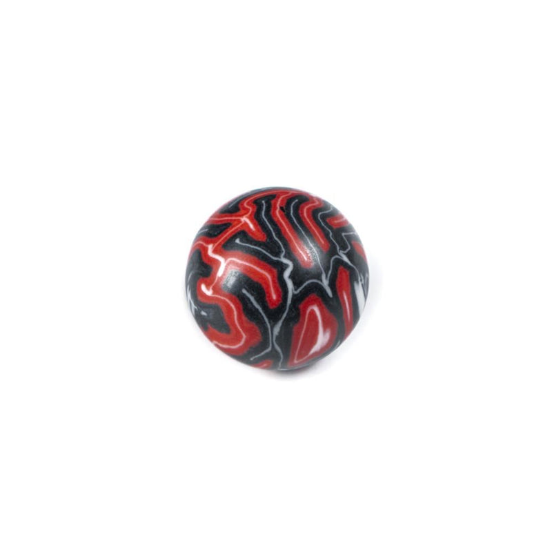 Pulpen Bola TSPROF, 8 mm, Serat Gila (Agate Merah)